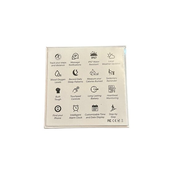 Kinetic Fitness Tracker Smartwatch With Heart Rate Monitor & Step Counter - Picture 2 of 2